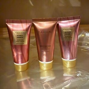 Tahari Hand Cream Trio - Rose Gold and Gold 3- pc Set New
